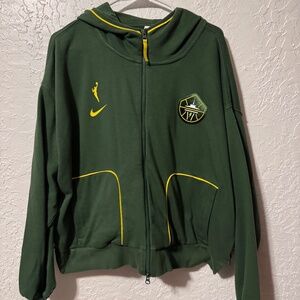 Women's Seattle Storm Nike Green Full-Zip Knit Jacket Size XXL